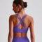 Solid Color Cross Back HighStrength Fitness Bra Comprehensive Training Sport Top 5