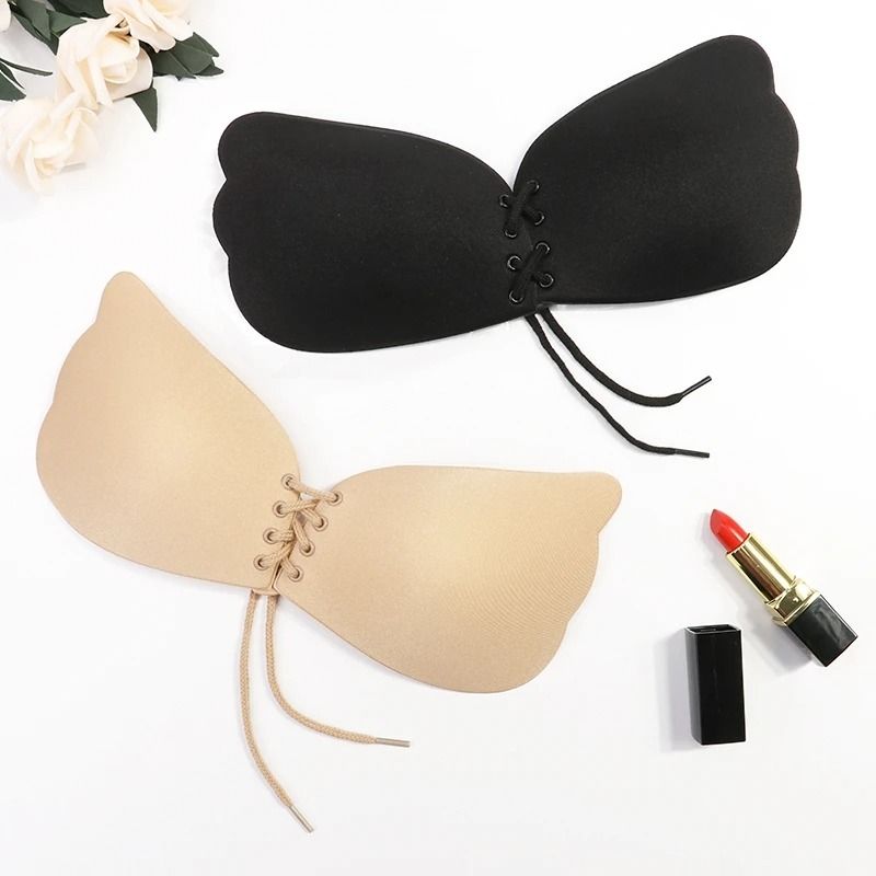 Seamless SelfAdhesive Fly Bra Strapless Invisible Silicone Push Up 0