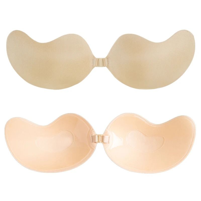 Seamless SelfAdhesive Fly Bra Strapless Invisible Silicone Push Up 9