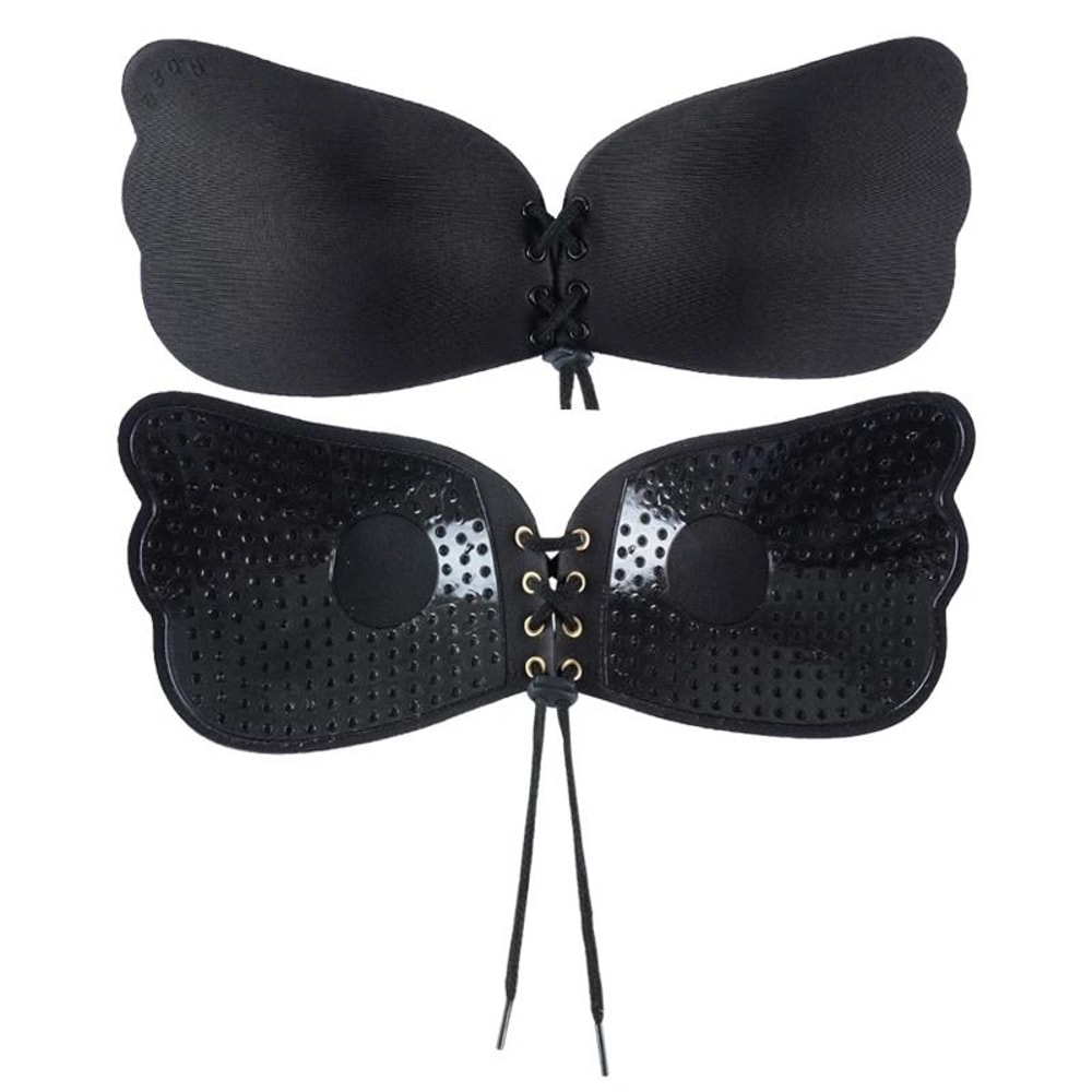 Seamless SelfAdhesive Fly Bra Strapless Invisible Silicone Push Up 8