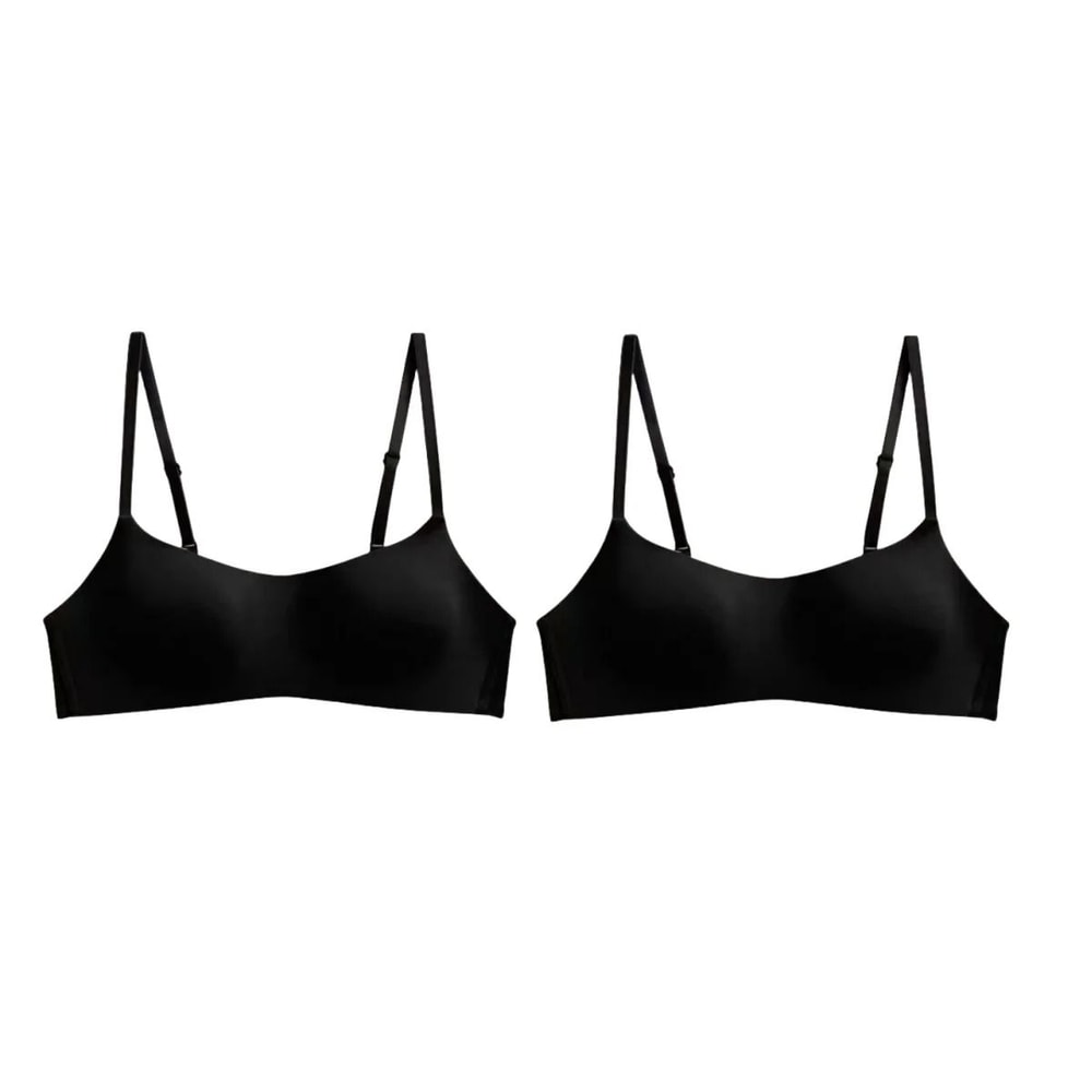 2PcsSet Seamless NonWire Bras Small Breast Tube Tops Sexy Lingerie 9