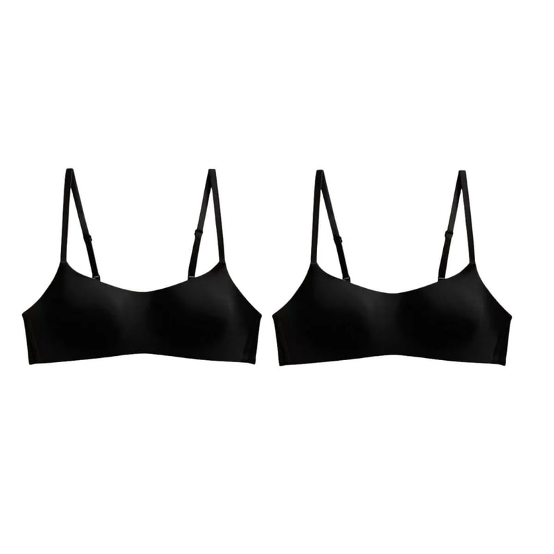 2PcsSet Seamless NonWire Bras Small Breast Tube Tops Sexy Lingerie 9