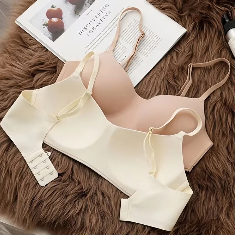 2PcsSet Seamless NonWire Bras Small Breast Tube Tops Sexy Lingerie 4