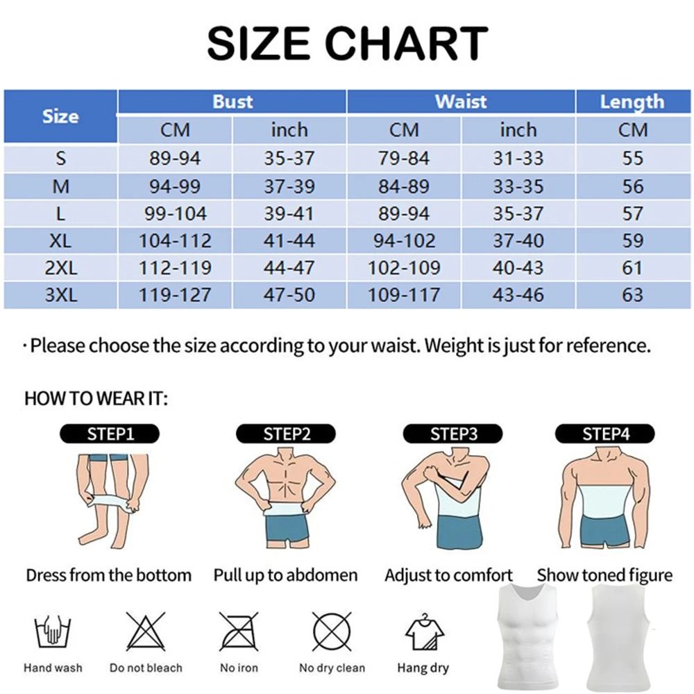 Mens Body Shaper Slimming Shirt Compression Muscle Tank Top 1