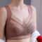 Womens Lace Plus Size Seamless Comfort Bra AntiSagging Breathable Ice Silk 1