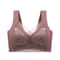Womens Lace Plus Size Seamless Comfort Bra AntiSagging Breathable Ice Silk 4