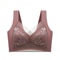 Womens Lace Plus Size Seamless Comfort Bra AntiSagging Breathable Ice Silk 4
