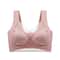 Womens Lace Plus Size Seamless Comfort Bra AntiSagging Breathable Ice Silk 6
