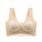 Womens Lace Plus Size Seamless Comfort Bra AntiSagging Breathable Ice Silk 7