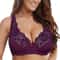 Womens Plus Size Floral Lace Bra Breathable Sexy Unlined Underwire Lingerie 0