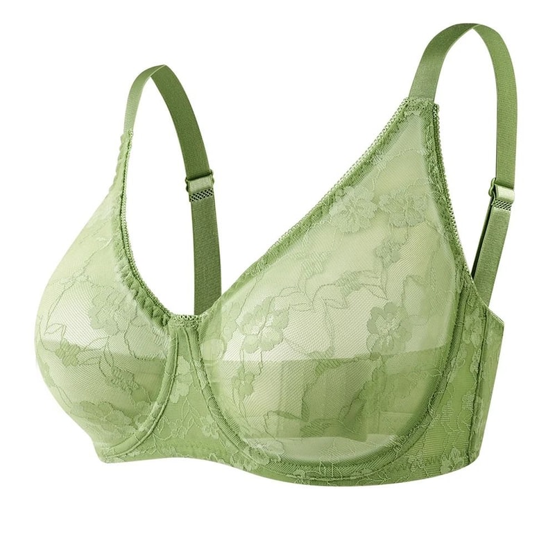 Sexy Womens Lace Sheer Brassiere Plus Size Underwire Lingerie 6