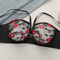 Sexy Red Lips Heart Lace Push Up Bra Deep V Hanging Neck Lingerie 2
