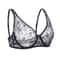 Womens Lace Embroidery Underwire Bra Sexy Hollow Out Lingerie Tops 7