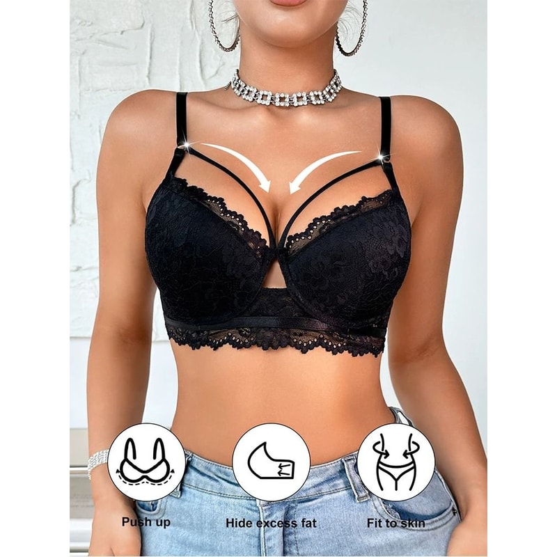 Womens Sexy Lace Bra Underwire PushUp AntiSagging Support 5