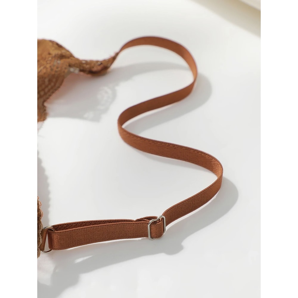 Womens Sexy Embroidered Lace Bra Wireless PushUp Breathable Support 5