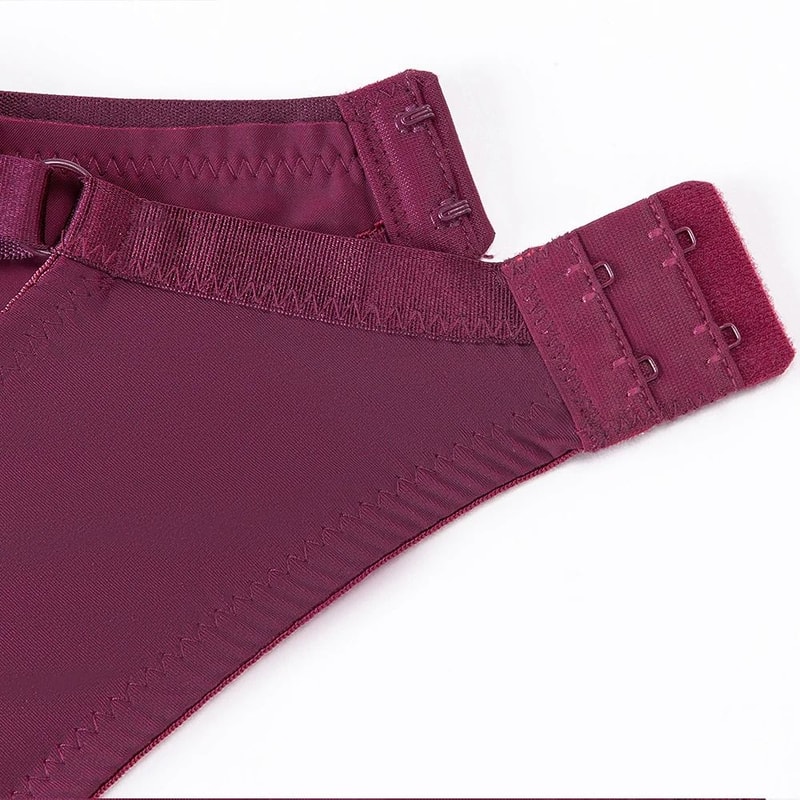 Sexy Embroidery Floral Lace Bra Plus Size Underwire Plunge Brassiere 5