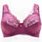Sexy Embroidery Floral Lace Bra Plus Size Underwire Plunge Brassiere 9