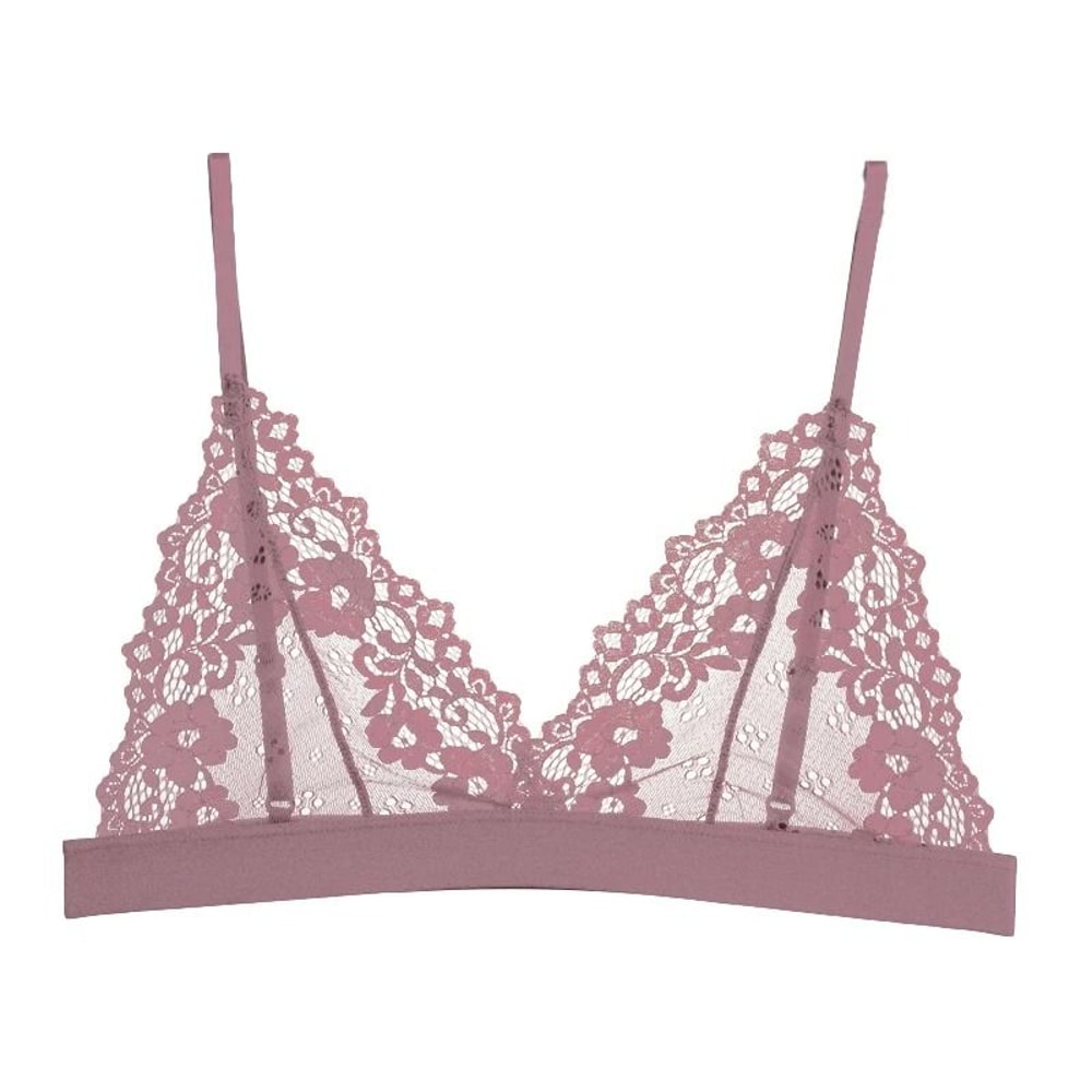 Sexy Flower Lace Ultrathin Bra Transparent Hollow Out Bralette 9