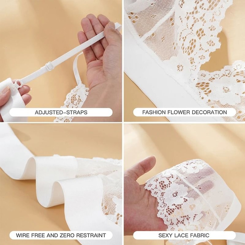 Sexy Flower Lace Ultrathin Bra Transparent Hollow Out Bralette 4