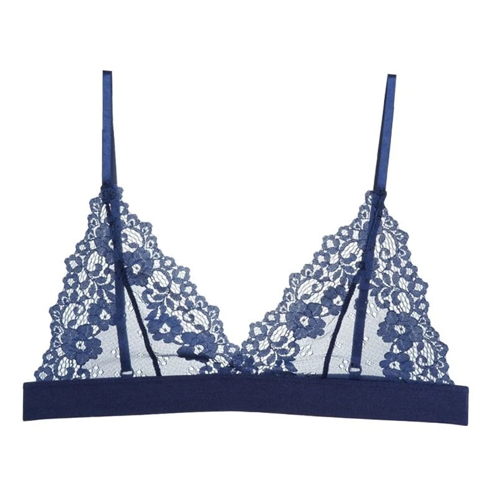 Sexy Flower Lace Ultrathin Bra Transparent Hollow Out Bralette 7