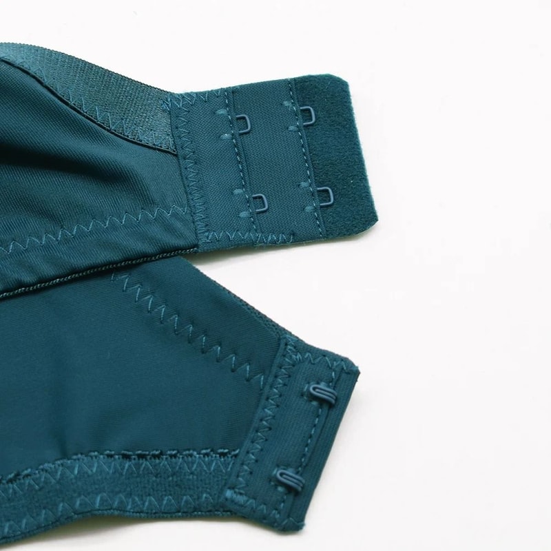 Womens UltraThin Perspective Deep V Lace Sheer Plus Size Bra 4