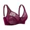Womens UltraThin Perspective Deep V Lace Sheer Plus Size Bra 6