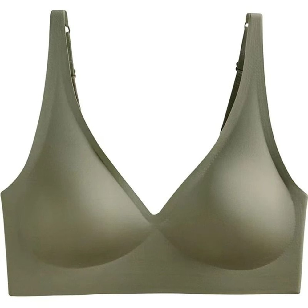 Seamless Ladies Wireless Gathered Push Up Bra 9