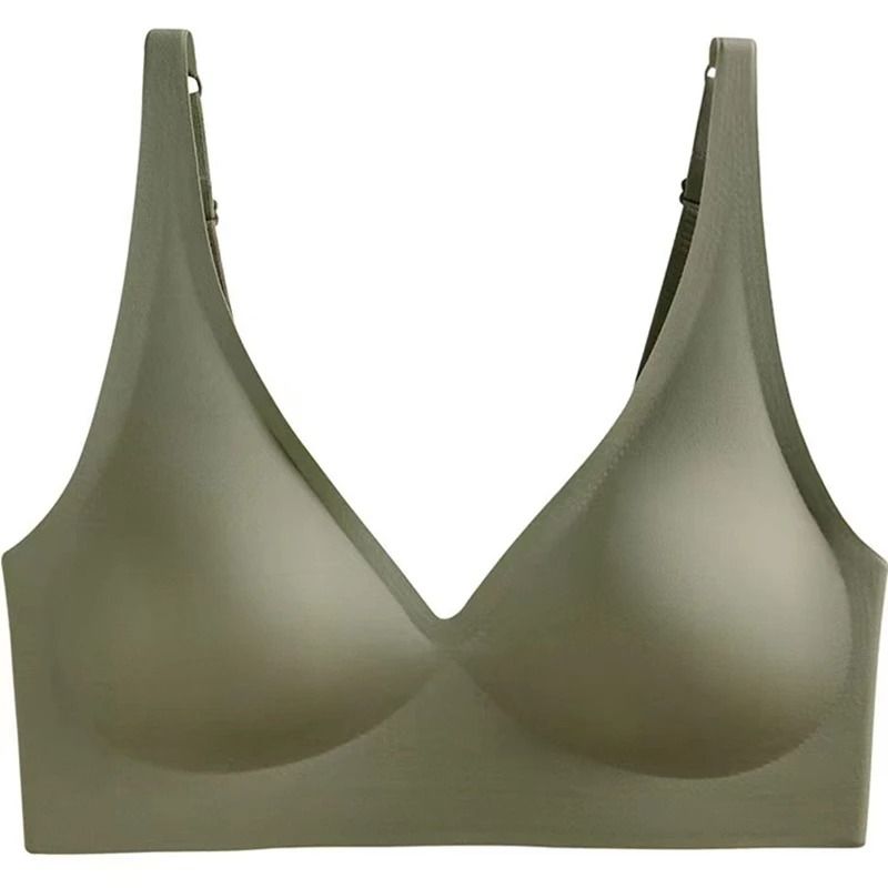 Seamless Ladies Wireless Gathered Push Up Bra 9