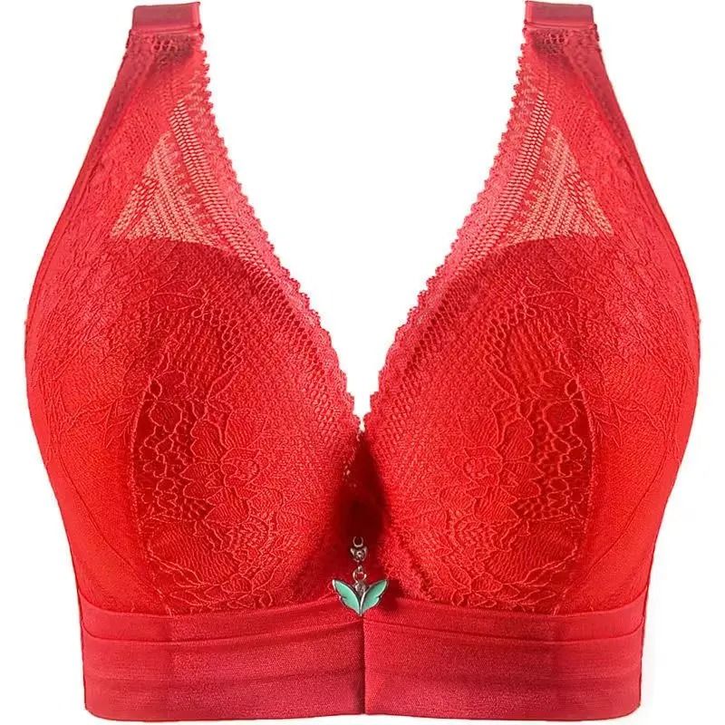 Womens Large Size AntiSagging Underwear Steel Ring Shaping Bra 9