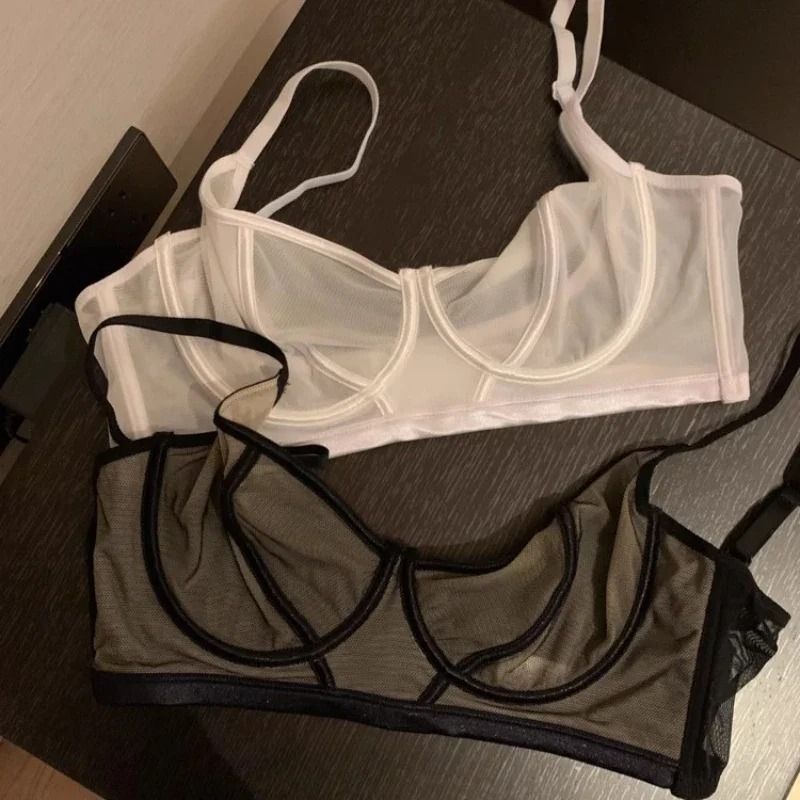 Transparent Ultra Thin Embroidered Lace Strapless Invisible Underwear 5