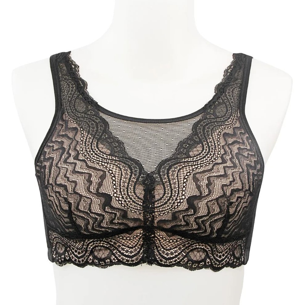 New Breast Surgery Lace PostMastectomy Bra Silicone Padded Wireless 0