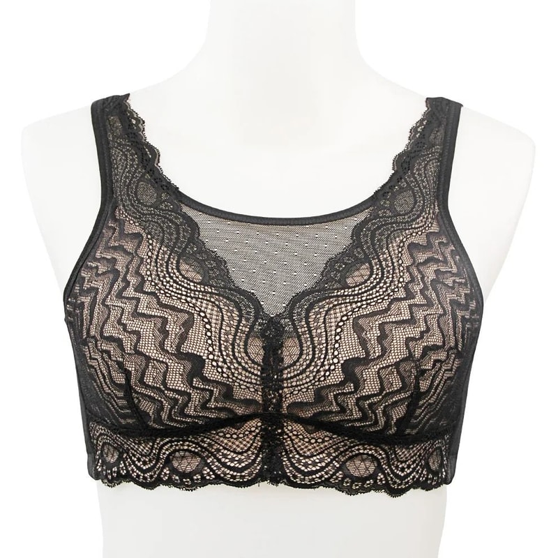 New Breast Surgery Lace PostMastectomy Bra Silicone Padded Wireless 0