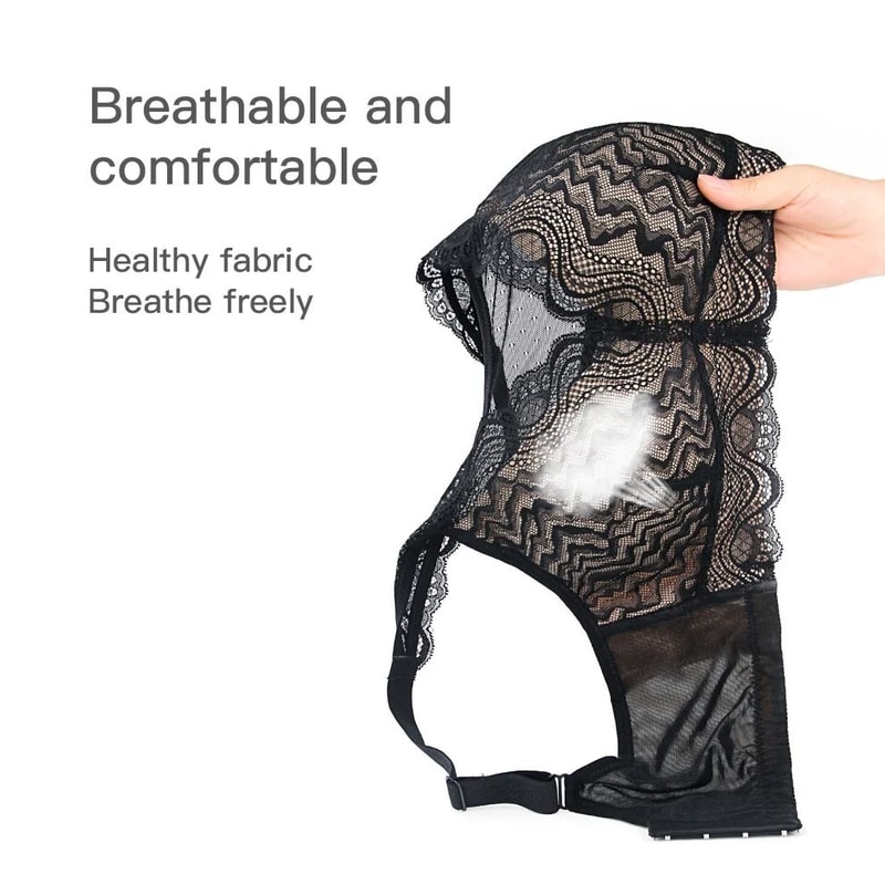 New Breast Surgery Lace PostMastectomy Bra Silicone Padded Wireless 2