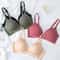 Japanese Style Seamless Push Up Comfort Wireless Bra Glossy Bralette 0