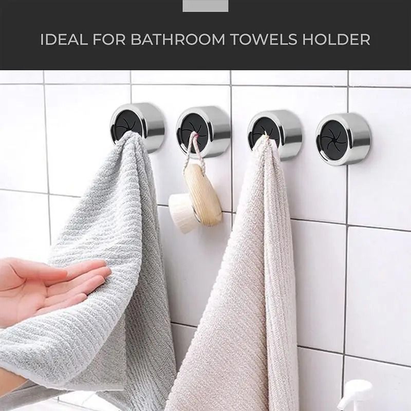 Non Punching Towel Hook Dishcloth Holder Wall Hanging Storage Rack 2