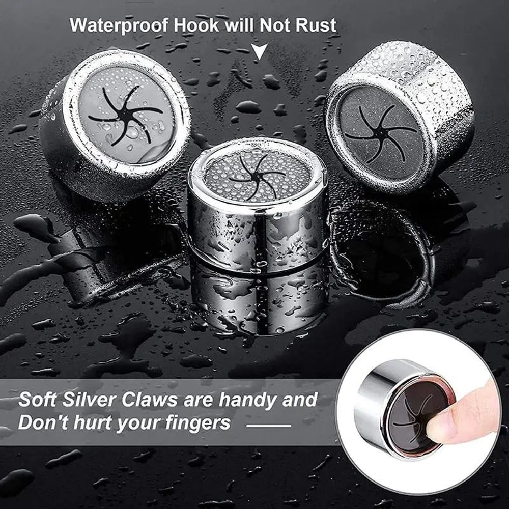 Non Punching Towel Hook Dishcloth Holder Wall Hanging Storage Rack 6