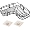 Stainless Steel Triangular Wall Mounted Adhesive Shower Storage Rack 5