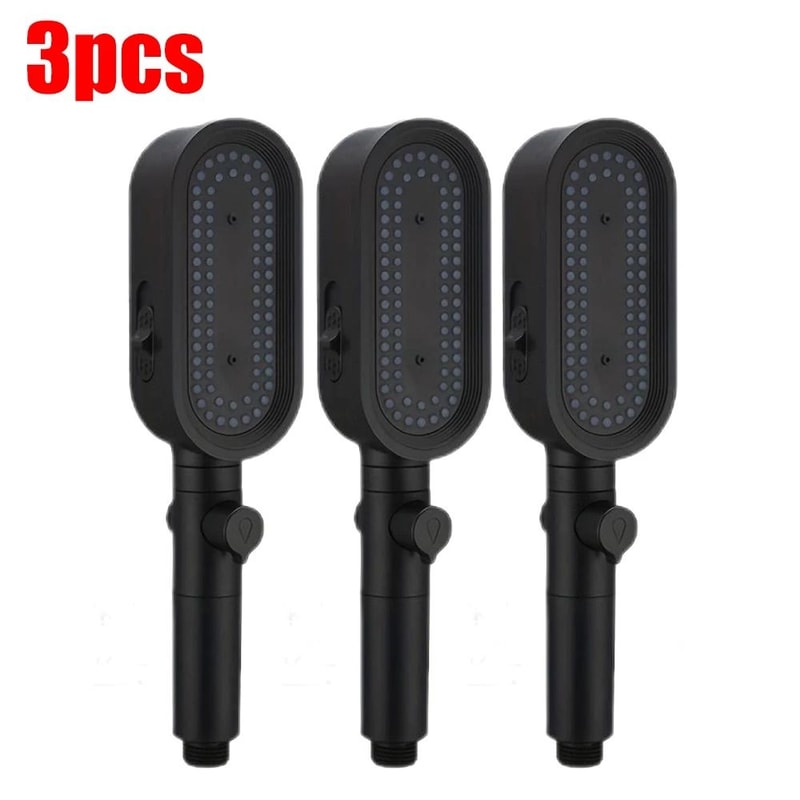 3 Modes Powerful Handheld Shower Head AntiClogging And AntiLimescale Flexible Bath Head 14