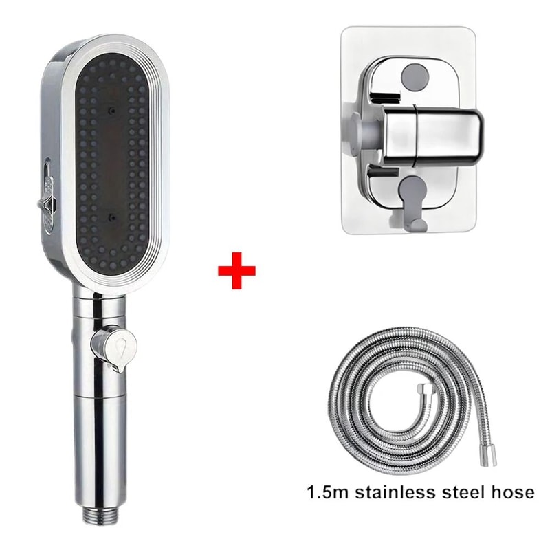 3 Modes Powerful Handheld Shower Head AntiClogging And AntiLimescale Flexible Bath Head 22
