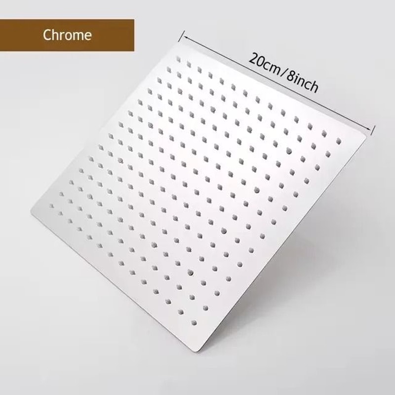 Stainless Steel High Pressure Waterfall Shower Head Large Flow Pressure Boosting 6