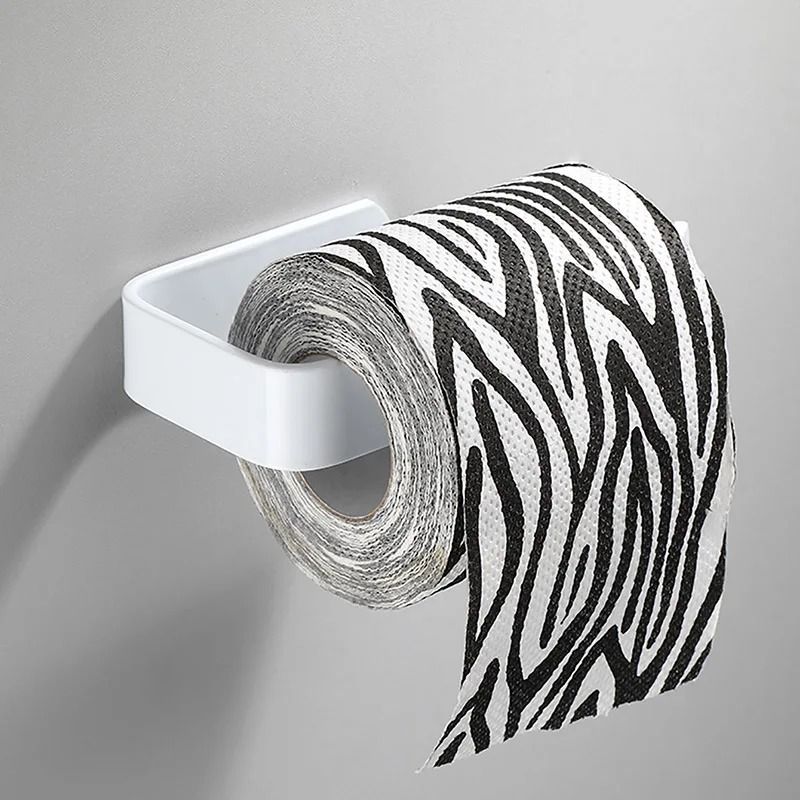Kitchen Paper Towel Holder Adhesive Toilet Roll Tissue Dispenser Cabinet Storage 6