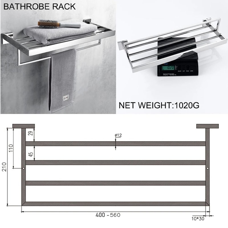 Smesiteli Bathroom Hardware Set Silver WC Accessories 4