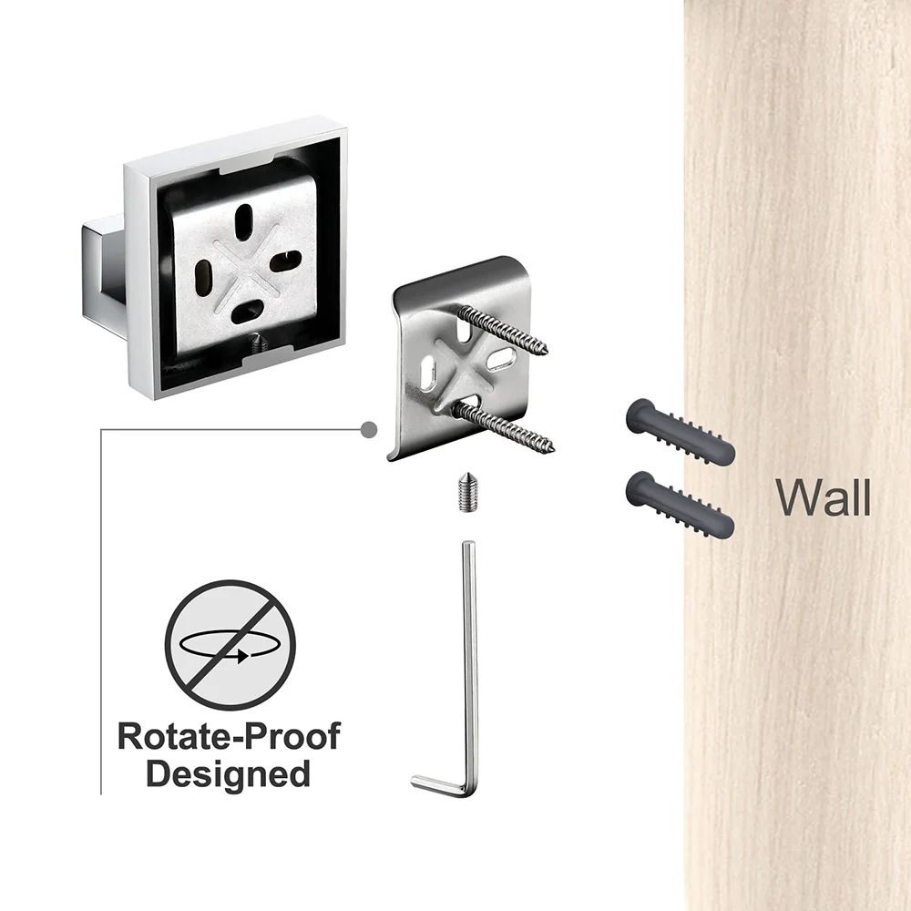 Smesiteli Bathroom Hardware Set Silver WC Accessories 6