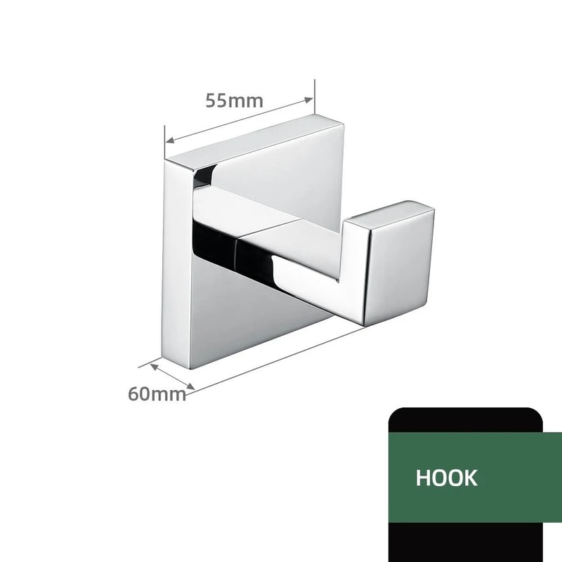 Smesiteli Bathroom Hardware Set Silver WC Accessories 7