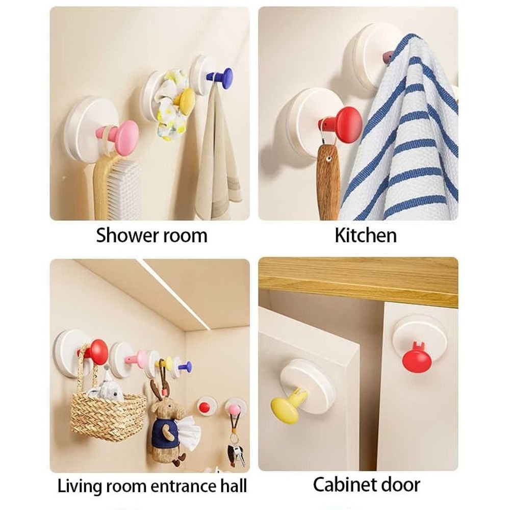 Clothes Hook Adhesive Wall Hanger For Bathroom And Kitchen 3