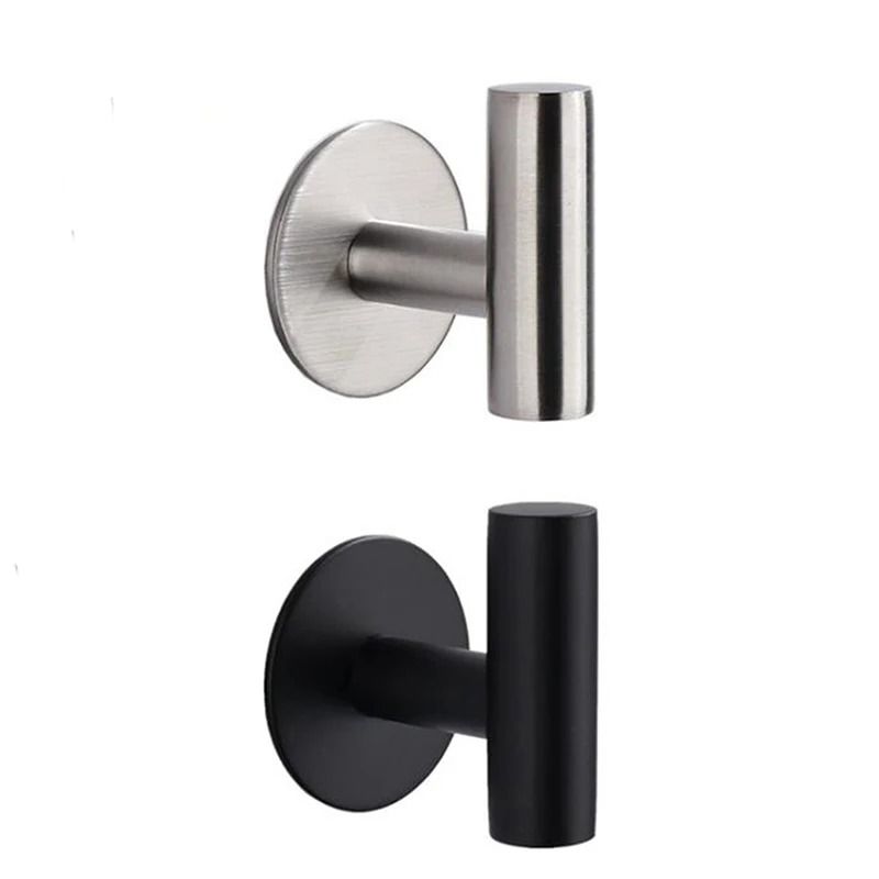 Aluminum Alloy Robe Hook Self Adhesive Rustproof Wall Coat Rack 1