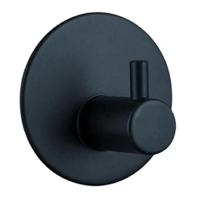 Aluminum Alloy Robe Hook Self Adhesive Rustproof Wall Coat Rack 6