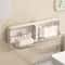 Bathroom Wall Mounted Soap Holder Double Drainage Soap Dish Organizer 9