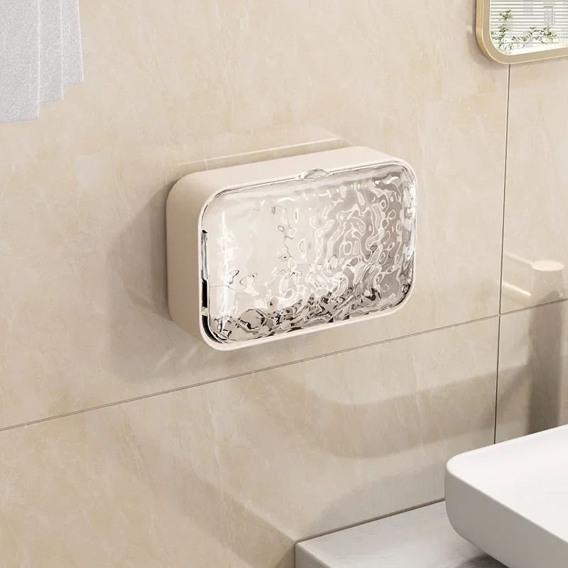Bathroom Wall Mounted Soap Holder Double Drainage Soap Dish Organizer 6