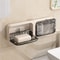 Bathroom Wall Mounted Soap Holder Double Drainage Soap Dish Organizer 8